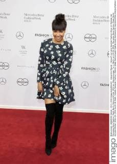 Alexandra Maurer - Ankunft zur Lena Hoschek Fashion-Show im Rahmen der Mercedes-Benz Fashion Week Berlin Autumn Winter 2016 am Brandenburger Tor in Berlin am 19.01.2016. Mercedes-Benz Fashion Week Berlin Autumn Winter 2016