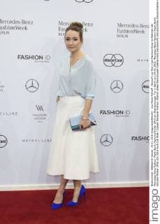Lisa Marie Pothoff - Ankunft zur Marc Cain Fashion-Show im Rahmen der Mercedes-Benz Fashion Week Berlin Autumn Winter 2016 am Brandenburger Tor in Berlin am 19.01.2016. Mercedes-Benz Fashion Week Berlin Autumn Winter 2016