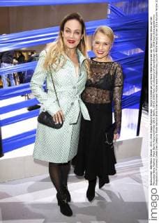 Sonja Kirchberger und Nova Meierhenrich bei der Riani Fashion Show auf der Mercedes-Benz Fashion Week Berlin Autumn Winter 2016. Berlin, 19.01.2016 Foto:xS.xGabschx xFuturexImage