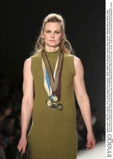 Britta Steffen bei der Riani Fashion Show auf der Mercedes-Benz Fashion Week Berlin Autumn Winter 2016. Berlin, 19.01.2016 Foto:xS.xGabschx xFuturexImage