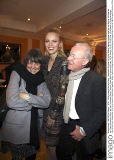 Franziska Knuppe mit ihren Eltern Sabine Knuppe-Andree und Rainer Andree bei der Riani Aftershow Party auf der Mercedes-Benz Fashion Week Berlin Autumn Winter 2016. Berlin, 19.01.2016 Foto:xS.xGabschx xFuturexImage