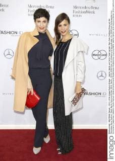 Jasmin Gerat und Aylin Tezel bei der Marc Cain Fashion Show auf der Mercedes-Benz Fashion Week Berlin Autumn Winter 2016. Berlin, 19.01.2016 Foto:xS.xGabschx xFuturexImage