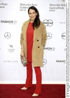 Bettina Zimmermann bei der Marc Cain Fashion Show auf der Mercedes-Benz Fashion Week Berlin Autumn Winter 2016. Berlin, 19.01.2016 Foto:xS.xGabschx xFuturexImage