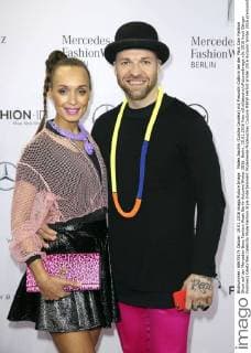 Mateo Jaschik (Culcha Candela) mit Freundin Cathrin bei der Marc Cain Fashion Show auf der Mercedes-Benz Fashion Week Berlin Autumn Winter 2016. Berlin, 19.01.2016 Foto:xS.xGabschx xFuturexImage