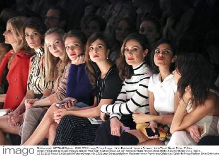 Janin Reinhardt, Jessica Schwarz, Aylin Tezel, Nazan Eckes, Collien Ulmen-Fernandes und Jana Pallaske bei der Marc Cain Fashion Show auf der Mercedes-Benz Fashion Week Berlin Autumn Winter 2016. Berlin, 19.01.2016 Foto:xS.xGabschx xFuturexImage