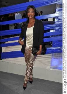 Motsi Mabuse bei der Ankunft zur Minx by Eva Lutz Modenschau am 20.01.2016 im Rahmen der Mercedes-Benz Fashion Week Herbst Winter in Berlin MBFW Fashionweek 2016 in Berlin- Minx by Eva Lutz Fashion Show 