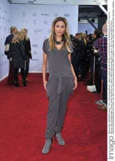 Sabrina Setlur bei der Ankunft zur Minx by Eva Lutz Modenschau am 20.01.2016 im Rahmen der Mercedes-Benz Fashion Week Herbst Winter in Berlin MBFW Fashionweek 2016 in Berlin- Minx by Eva Lutz Fashion Show 