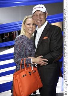 Axel Schulz mit Ehefrau Patricia bei der Anja Gockel Fashion Show auf der Mercedes-Benz Fashion Week Berlin Autumn Winter 2016. Berlin, 20.01.2016 Foto:xS.xGabschx xFuturexImage