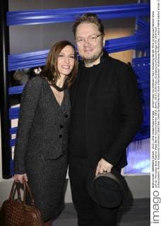 Ulrike Frank mit Ehemann Marc Schubring bei der Minx by Eva Lutz Fashion Show auf der Mercedes-Benz Fashion Week Berlin Autumn Winter 2016. Berlin, 20.01.2016 Foto:xS.xGabschx xFuturexImage
