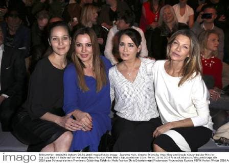 Jeanette Hain, Simone Thomalla, Anja Kling und Ursula Karven bei der Minx by Eva Lutz Fashion Show auf der Mercedes-Benz Fashion Week Berlin Autumn Winter 2016. Berlin, 20.01.2016 Foto:xS.xGabschx xFuturexImage