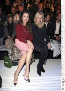 Christine Neubauer und Sabine Postel bei der Minx by Eva Lutz Fashion Show auf der Mercedes-Benz Fashion Week Berlin Autumn Winter 2016. Berlin, 20.01.2016 Foto:xS.xGabschx xFuturexImage