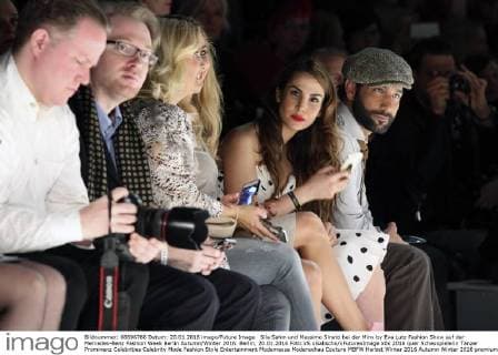 Sila Sahin und Massimo Sinato bei der Minx by Eva Lutz Fashion Show auf der Mercedes-Benz Fashion Week Berlin Autumn Winter 2016. Berlin, 20.01.2016 Foto:xS.xGabschx xFuturexImage