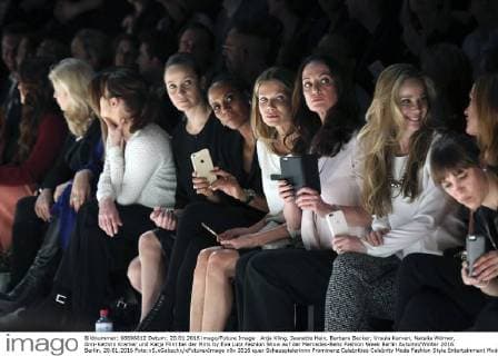 Anja Kling, Jeanette Hain, Barbara Becker, Ursula Karven, Natalia Wörner, Ann-Kathrin Kramer und Katja Flint bei der Minx by Eva Lutz Fashion Show auf der Mercedes-Benz Fashion Week Berlin Autumn Winter 2016. Berlin, 20.01.2016 Foto:xS.xGabschx xFuturexImage
