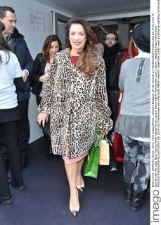 Christine Neubauer bei der Ankunft zur Rebekka Ruetz Modenschau am 20.01.2016 im Rahmen der Mercedes-Benz Fashion Week Herbst Winter 2016 in Berlin MBFW Fashionweek 2016 in Berlin- Rebekka Ruetz Fashionshow 