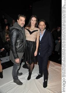 Raphael Vogt, Kathrin Wrobel und Falk Willy Wild bei der Ankunft zur Rebekka Ruetz Modenschau am 20.01.2016 im Rahmen der Mercedes-Benz Fashion Week Herbst Winter 2016 in Berlin MBFW Fashionweek 2016 in Berlin- Rebekka Ruetz Fashionshow 