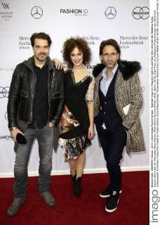 Raphael Vogt mit Freundin Cathrin und Falk Willy Wild bei der Rebekka Ruetz Fashion Show auf der Mercedes-Benz Fashion Week Berlin Autumn Winter 2016. Berlin, 20.01.2016 Foto:xS.xGabschx xFuturexImage