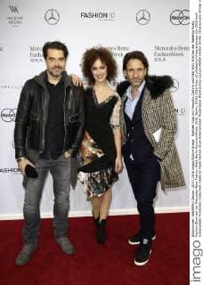 Raphael Vogt mit Freundin Cathrin und Falk Willy Wild bei der Rebekka Ruetz Fashion Show auf der Mercedes-Benz Fashion Week Berlin Autumn Winter 2016. Berlin, 20.01.2016 Foto:xS.xGabschx xFuturexImage