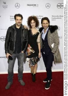 Raphael Vogt mit Freundin Cathrin und Falk Willy Wild bei der Rebekka Ruetz Fashion Show auf der Mercedes-Benz Fashion Week Berlin Autumn Winter 2016. Berlin, 20.01.2016 Foto:xS.xGabschx xFuturexImage