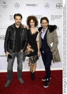 Raphael Vogt mit Freundin Cathrin und Falk Willy Wild bei der Rebekka Ruetz Fashion Show auf der Mercedes-Benz Fashion Week Berlin Autumn Winter 2016. Berlin, 20.01.2016 Foto:xS.xGabschx xFuturexImage