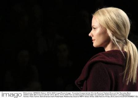 Franziska Knuppe bei der Minx by Eva Lutz Fashion Show auf der Mercedes-Benz Fashion Week Berlin Autumn Winter 2016. Berlin, 20.01.2016 Foto:xS.xGabschx xFuturexImage