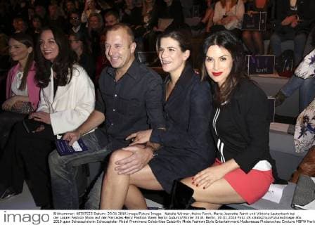 Natalia Wörner, Heino Ferch, Marie-Jeanette Ferch und Viktoria Lauterbach bei der Laurel Fashion Show auf der Mercedes-Benz Fashion Week Berlin Autumn Winter 2016. Berlin, 20.01.2016 Foto:xS.xGabschx xFuturexImage