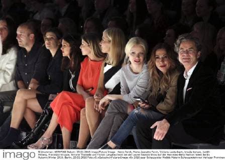 Heino Ferch, Marie-Jeanette Ferch, Viktoria Lauterbach, Ursula Karven, Judith Milberg, Franziska Knuppe, Simone Thomalla und Florian Langenscheidt bei der Laurel Fashion Show auf der Mercedes-Benz Fashion Week Berlin Autumn Winter 2016. Berlin, 20.01.2016 Foto:xS.xGabschx xFuturexImage