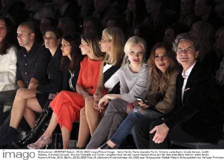 Heino Ferch, Marie-Jeanette Ferch, Viktoria Lauterbach, Ursula Karven, Judith Milberg, Franziska Knuppe, Simone Thomalla und Florian Langenscheidt bei der Laurel Fashion Show auf der Mercedes-Benz Fashion Week Berlin Autumn Winter 2016. Berlin, 20.01.2016 Foto:xS.xGabschx xFuturexImage