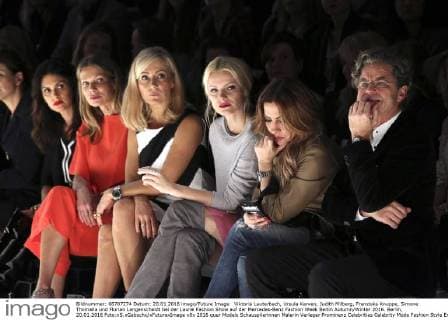 Viktoria Lauterbach, Ursula Karven, Judith Milberg, Franziska Knuppe, Simone Thomalla und Florian Langenscheidt bei der Laurel Fashion Show auf der Mercedes-Benz Fashion Week Berlin Autumn Winter 2016. Berlin, 20.01.2016 Foto:xS.xGabschx xFuturexImage