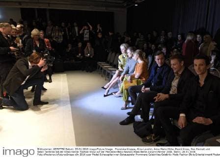 Franziska Knuppe, Alina Levshin, Anna Maria Mühe, David Kross, Max Riemelt und Sabin Tambrea bei der Kilian Kerner Fashion Show auf der Mercedes-Benz Fashion Week Berlin Autumn Winter 2016. Berlin, 20.01.2016 Foto:xFredericx xFuturexImage