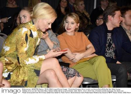 Franziska Knuppe, Alina Levshin und Anna Maria Mühe bei der Kilian Kerner Fashion Show auf der Mercedes-Benz Fashion Week Berlin Autumn Winter 2016. Berlin, 20.01.2016 Foto:xFredericx xFuturexImage