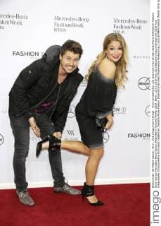 Thore Schölermann und Jana Julie Kilka bei der Guido Maria Kretschmer Fashion Show auf der Mercedes-Benz Fashion Week Berlin Autumn Winter 2016. Berlin, 20.01.2016 Foto:xS.xGabschx xFuturexImage