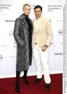 Karolina Kurkova mit Ehemann Archie Drury bei der Guido Maria Kretschmer Fashion Show auf der Mercedes-Benz Fashion Week Berlin Autumn Winter 2016. Berlin, 20.01.2016 Foto:xS.xGabschx xFuturexImage