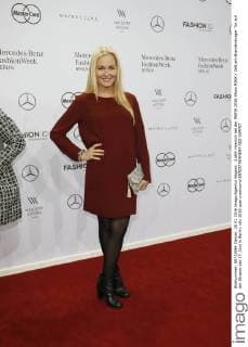 Judith Hoersch bei der MBFW 2016 Show MINX Zelt am Brandenburger Tor auf der Strasse des 17. Juni in Berlin.