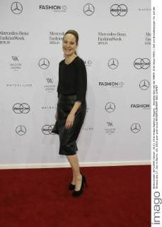 Jeanette Hain bei der MBFW 2016 Show MINX Zelt am Brandenburger Tor auf der Strasse des 17. Juni in Berlin.