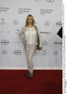 Tina Ruland bei der MBFW 2016 Show MINX Zelt am Brandenburger Tor auf der Strasse des 17. Juni in Berlin.
