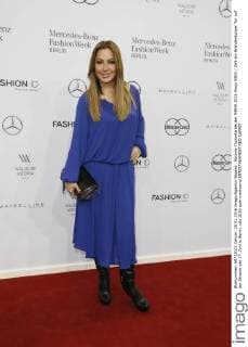 Simone Thomalla bei der MBFW 2016 Show MINX Zelt am Brandenburger Tor auf der Strasse des 17. Juni in Berlin.