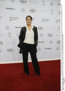 Anja Kling bei der MBFW 2016 Show MINX Zelt am Brandenburger Tor auf der Strasse des 17. Juni in Berlin.
