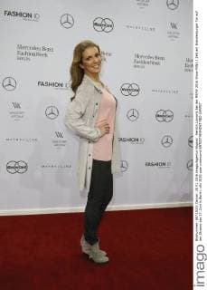 Kerstin Linnartz bei der MBFW 2016 Show MINX Zelt am Brandenburger Tor auf der Strasse des 17. Juni in Berlin.