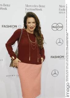 Christine Neubauer bei der MBFW 2016 Show MINX Zelt am Brandenburger Tor auf der Strasse des 17. Juni in Berlin.