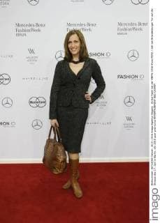 Ulrike Frank bei der MBFW 2016 Show MINX Zelt am Brandenburger Tor auf der Strasse des 17. Juni in Berlin.