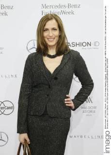 Ulrike Frank bei der MBFW 2016 Show MINX Zelt am Brandenburger Tor auf der Strasse des 17. Juni in Berlin.