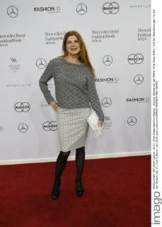 Claudia Wenzel bei der MBFW 2016 Show MINX Zelt am Brandenburger Tor auf der Strasse des 17. Juni in Berlin.
