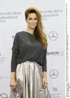 Alexandra Kamp bei der MBFW 2016 Show MINX Zelt am Brandenburger Tor auf der Strasse des 17. Juni in Berlin.