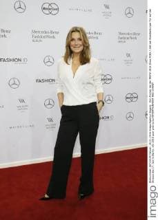 Kim Fischer bei der MBFW 2016 Show MINX Zelt am Brandenburger Tor auf der Strasse des 17. Juni in Berlin.
