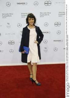 Miriam Pielhau bei der MBFW 2016 Show MINX Zelt am Brandenburger Tor auf der Strasse des 17. Juni in Berlin.