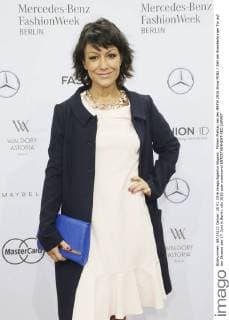 Miriam Pielhau bei der MBFW 2016 Show MINX Zelt am Brandenburger Tor auf der Strasse des 17. Juni in Berlin.