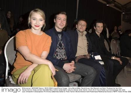 Anna Maria Mühe, David Kross, Max Riemelt und Sabin Tambrea bei der Kilian Kerner Fashion Show auf der Mercedes-Benz Fashion Week Berlin Autumn Winter 2016. Berlin, 20.01.2016 Foto:xFredericx xFuturexImage