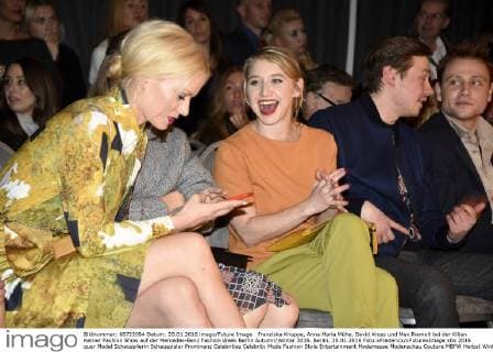 Franziska Knuppe, Anna Maria Mühe, David Kross und Max Riemelt bei der Kilian Kerner Fashion Show auf der Mercedes-Benz Fashion Week Berlin Autumn Winter 2016. Berlin, 20.01.2016 Foto:xFredericx xFuturexImage