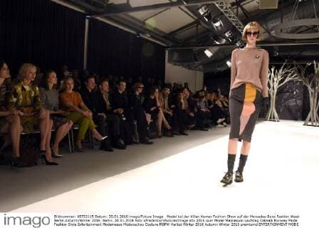 Model bei der Kilian Kerner Fashion Show auf der Mercedes-Benz Fashion Week Berlin Autumn Winter 2016. Berlin, 20.01.2016 Foto:xFredericx xFuturexImage