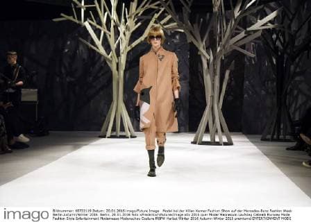 Model bei der Kilian Kerner Fashion Show auf der Mercedes-Benz Fashion Week Berlin Autumn Winter 2016. Berlin, 20.01.2016 Foto:xFredericx xFuturexImage